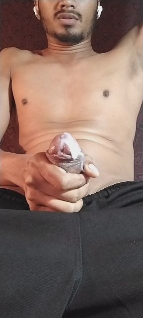 21 Year Old Cute indian Desi Boy Masturbating  &amp; Cumming Hard   Clip 1