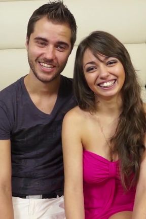 Fucking her hard in front of the camera