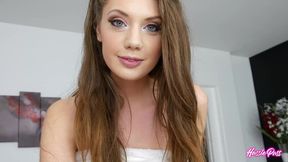 elena koshka makes deep eye contact while taking michael masters!