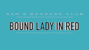 Izzie Robbins in Bound Lady in Red WMV