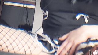 Turned On Maid masturbates into front of a Mirror Teaser - Joyliii