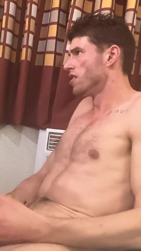 Jerking off in Chair, See From the Side, Close up of Bwc Busting