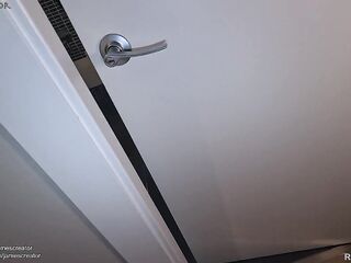 I bang large butt Latin babe roommate intensely in anal and her cuckold spouse surprises us !!!