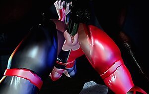 Harley Quinn Sucks and Gets Fucked by BBC During Interrogation- Second Life