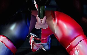 Harley Quinn Sucks and Gets Fucked by BBC During Interrogation- Second Life