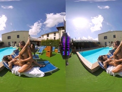 PURITYVR Three lesbian goddesses with Guilia, Benny, and