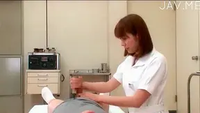 Playing with her big lactating breasts turns him on