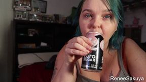 Renee Sakuya Attempting to burp the ABCs, burping fetish, 720p