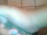 Jugando con su pene