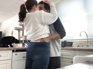 big beautiful woman wife gets drilled in the kitchen - Susers2