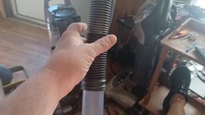 Cock pumping with stockings
