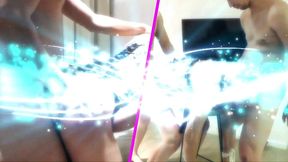 she was almost caught by the husband, with one of his lovers