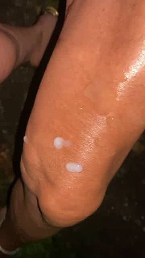 Cum on my legs