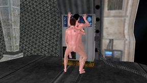 animated 3d gay cartoon porn - standing fuck to floor riding in space station