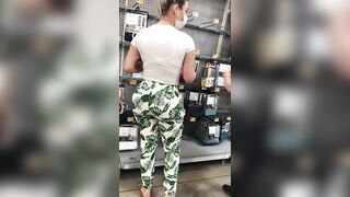 Hispanic fat booty making me nut inside Walmart pt one