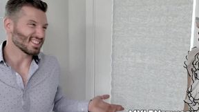 Kyaa Chimera teaches Mike Mancini some naughty office etiquette