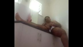 Vaibhav Jerks Off Whilst Sitting On The Bathroom Vanity