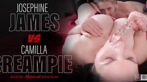”Big tit Stepmoms Camilla Creampie & Josephine James have a lesbian affair”