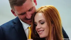 Sultry Ella Hughes acts on her crush in a rough office pounding