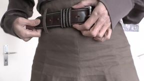 Exciting Belt Fitting with a Linen Skirt, Part 2, Lady Victoria Valente