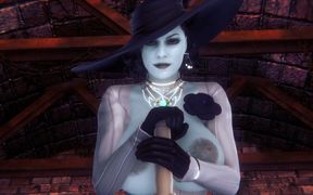 Lady Dimitrescu blowjob : Resident Evil Village Hentai Prody