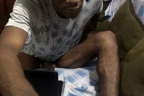 Caught Black Sexy Boy Masterbating