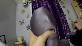 nylonxtreme - update #76 - zentai grey suit sex