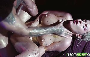 Marica Chanelle enjoying the studs prick pummeling her pussy