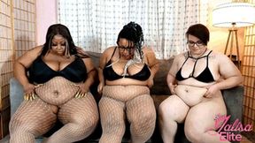 Triple BBW Fishnet Jiggle and Destruction (MP4 Version)