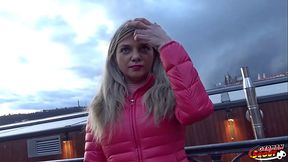 GERMAN SCOUT - FRENCH CURVY TEEN BELLA TALK TO FUCK AT REAL STREET PICKUP CASTING