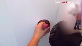 20-year-old Twink Serves Anonymous Tops at the Gloryhole - Bareback Action Included