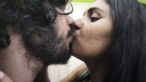 Vaishnavy seduce Sharun Raj and doing hot kiss romance in saree, Mallu couple seduce and hot kiss romance , Malayali seduce kiss