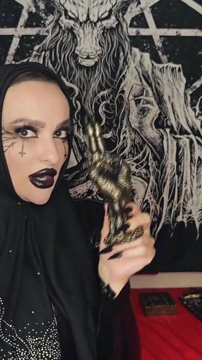 Muslim Witch Makes You to Renounce Your Faith and Worship Satan so You Can Fuck Her in the Ass.