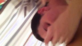 ”Big Breasted Stunner Working On Lover's Meat In The Shower”