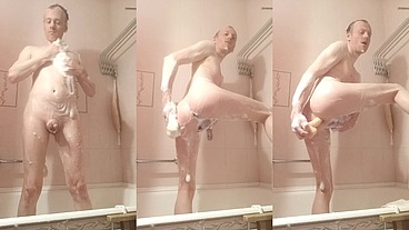 LanaTuls aka Sergay Fag - Cock Play and Dildo Fucking in Bathtube. Хочешь меня выебать - пиши в тг MoscowFaggot
