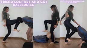Lytta makes Ballbusting Bet with her friendzone friend - He pay her Shopping if he lose - BALLBUSTING - FEMALE DOMINATION - FOOT DOMINATION - FEMDOM - CBT - HUMILIATION - FOOT SLAVE - BOOTS - FINDOM cbt