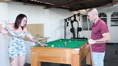 Lost in the billiards had to give the ass
