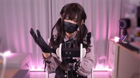 ASMR Toyoko girl, Tapping, Rubbing, Ear Cleaning, Asian Hentai Shemale femboy trans Cosplay, Jirai kei