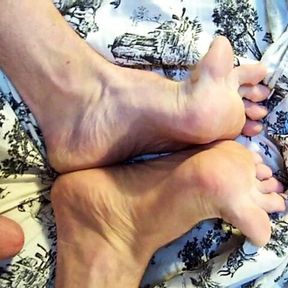 Hairyartist Shows Feet And Hairy Hole For You