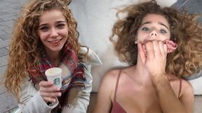 Petite amateur Sabrina Spice gets rough doggystyle pounding