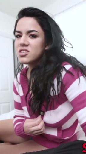 Monica Sages tight wet pussy is dominated vigorously by hunk   Clip 1