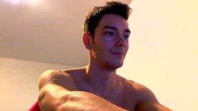 European Model Alex Plays with His Large Dick
