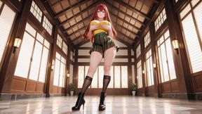 Big-Titted Redhead Licks &amp; Grinds to Explosive Creampie Under Open Sky