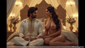 Horny indian teen collage girl foursome sex