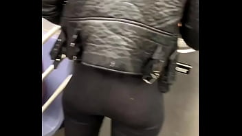 Slim sexy Gooey Spanish booty in transparent spandex