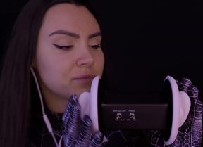 ASMR Ear Eating Licking Spidergirl 3DIO destroyed my mind with her tongue fetish