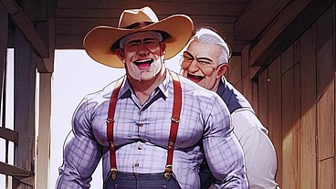 Hot hentai anime call-boys have gay orgy with old farmers with big dicks. Pinoy