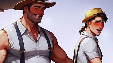 Hot hentai anime call-boys have gay orgy with old farmers with big dicks. Pinoy
