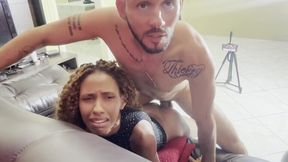 Gostosa Latina neighbor gets her little butt pounded