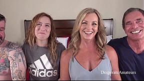 Horny MILFs Abby and Misty Get Their Tight Pussies Pounded Like Dirty Sluts